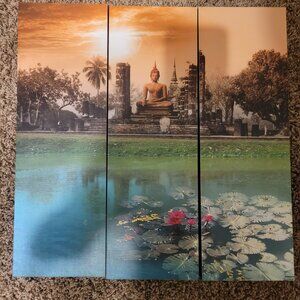 Three Piece Buda Statue Picture